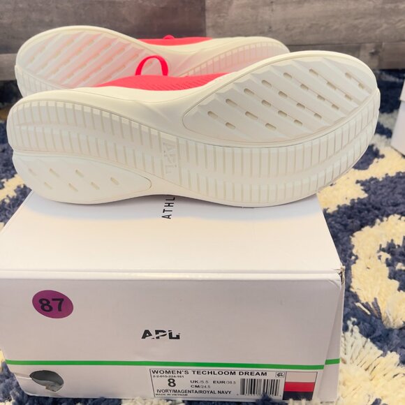 NIB NEW APL Women's Techloom Dream Ivory Magenta Roayl Navy Size 8 - Picture 5 of 9